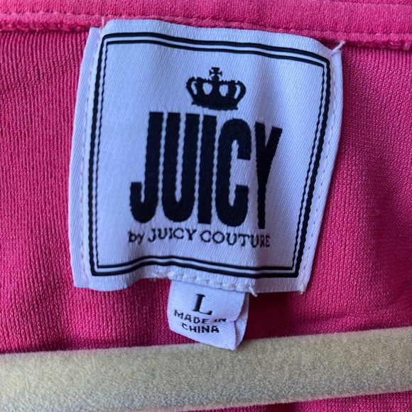 Juicy velour hoodie jacket size L Barbie Barbiecore NEW - Picture 7 of 7